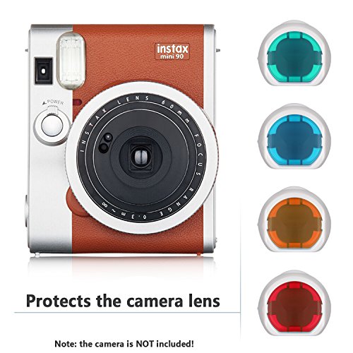 Neewer 56-in-1 Accessory for Fujifilm Instax Mini 90 Includes Camera Case with Adjustable Strap Various Frames Book Album Close-up Corner Stickers Photo Instant Films Stickers - Image 8