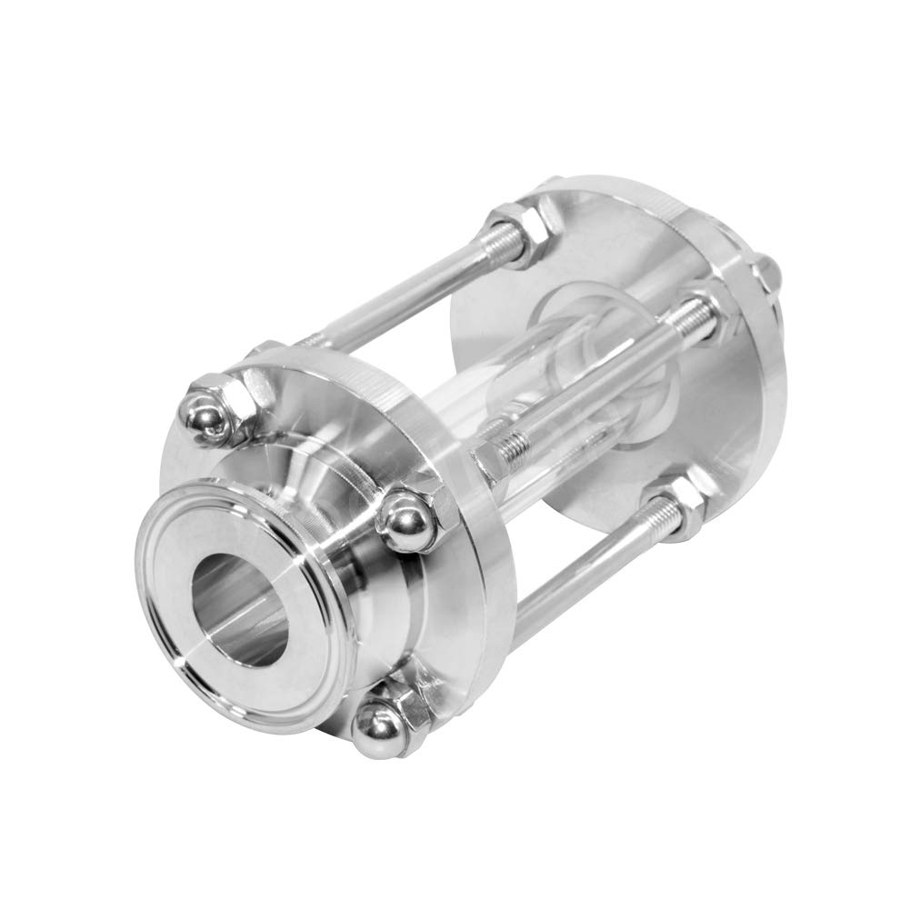 Buy Beduan inLine Glass with Tri Clamp End, Sanitary Flow Glass
