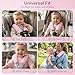 Pro Goleem Car Seat Strap Covers for Babies Girl Soft Car Seat Strap Shoulder Pads for All Car Seats, Stroller, Pushcar, Pink