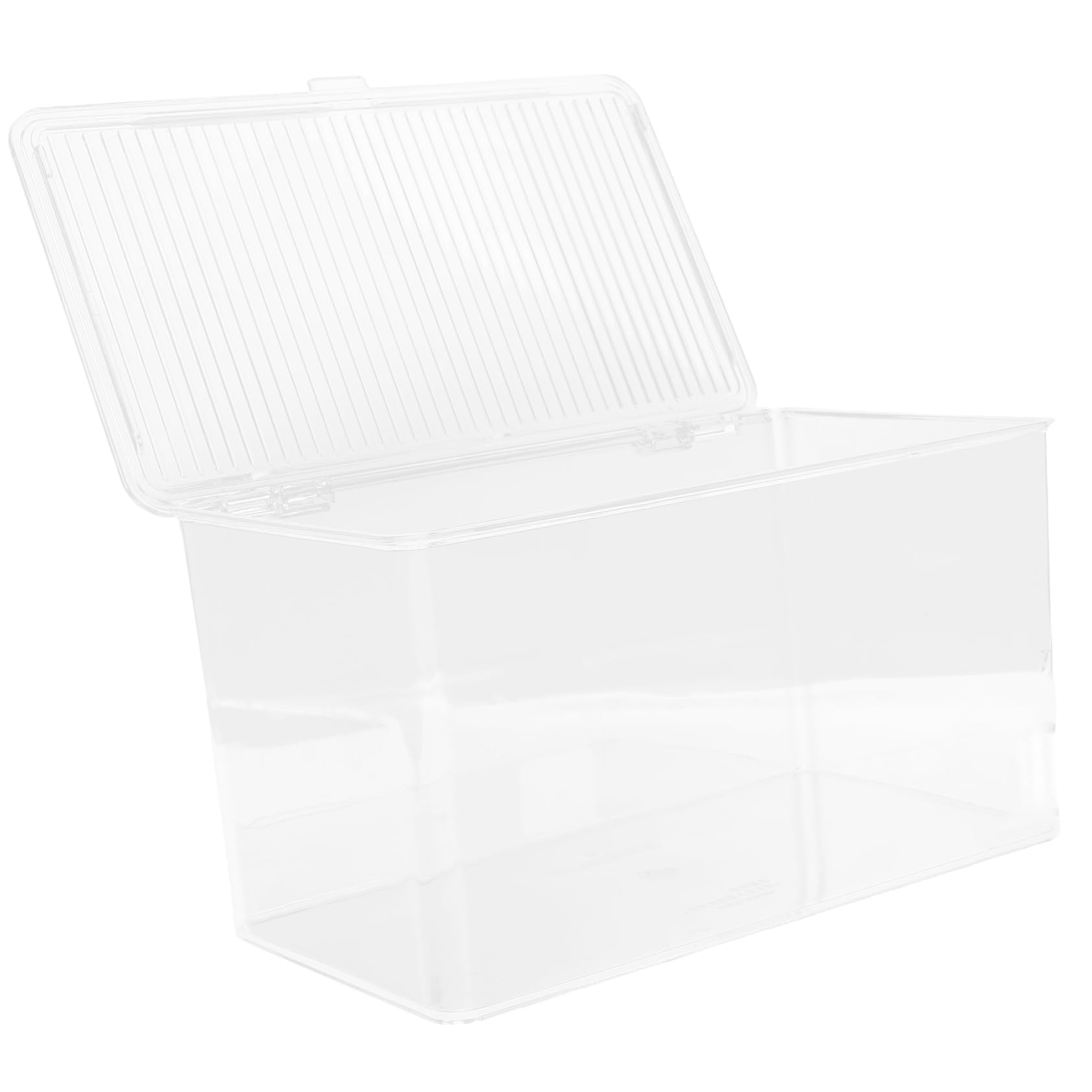 Caja Almacenaje Multifuncional Transparente Con Tapa Organizador De Escritorio