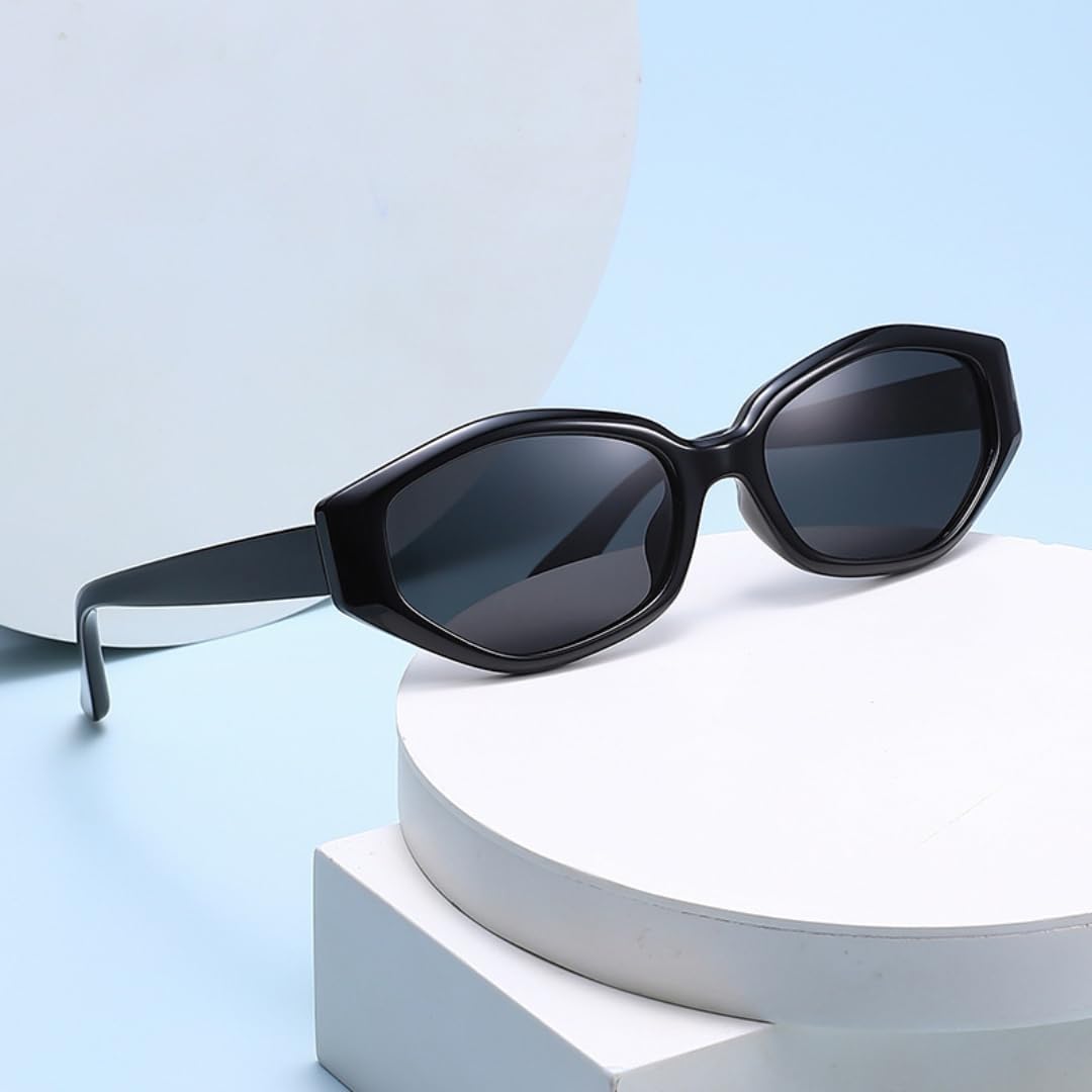 Retro Polygon Cat Eye Women Polarized Sunglasses Fashion Gradient Men Trending Red Green Shades Uv400 Sun Glasses image 2
