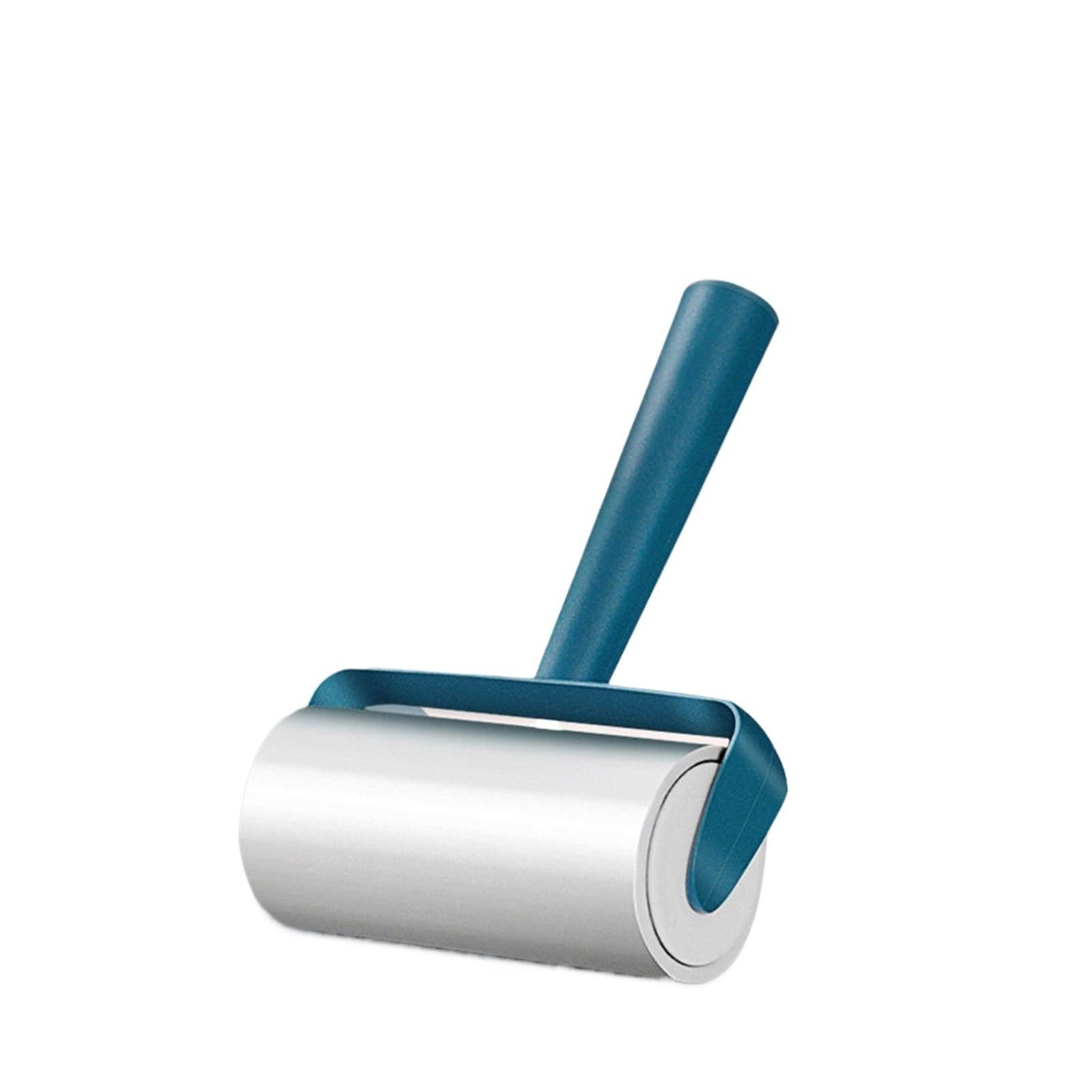 Tearable roll paper sticky roller, removable felt lint roller brush, portable hair removal tool, efficient lint dust pet hair remover for clothes fabric furniture carpet cleaning(WHITE)