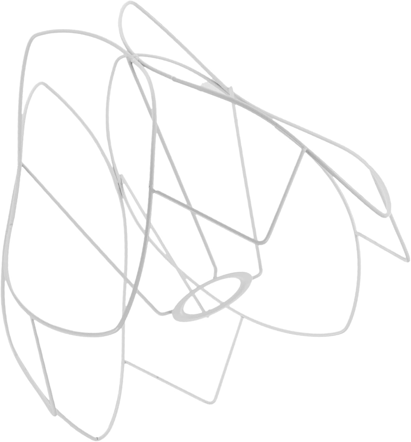 jojofuny Wire Lampshade, DIY Lampshade Frame Cage, Iron Lamp Shade Frame, Lamp Shade Wire, Accessory for Bedroom and Living Room Light Decor