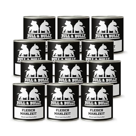 Hundefutter Nass 800g mit Pferd