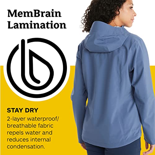 Marmot Jaqueta feminina Precip Eco Pro | Clássica, respirável, resistente à água, tempestade, média