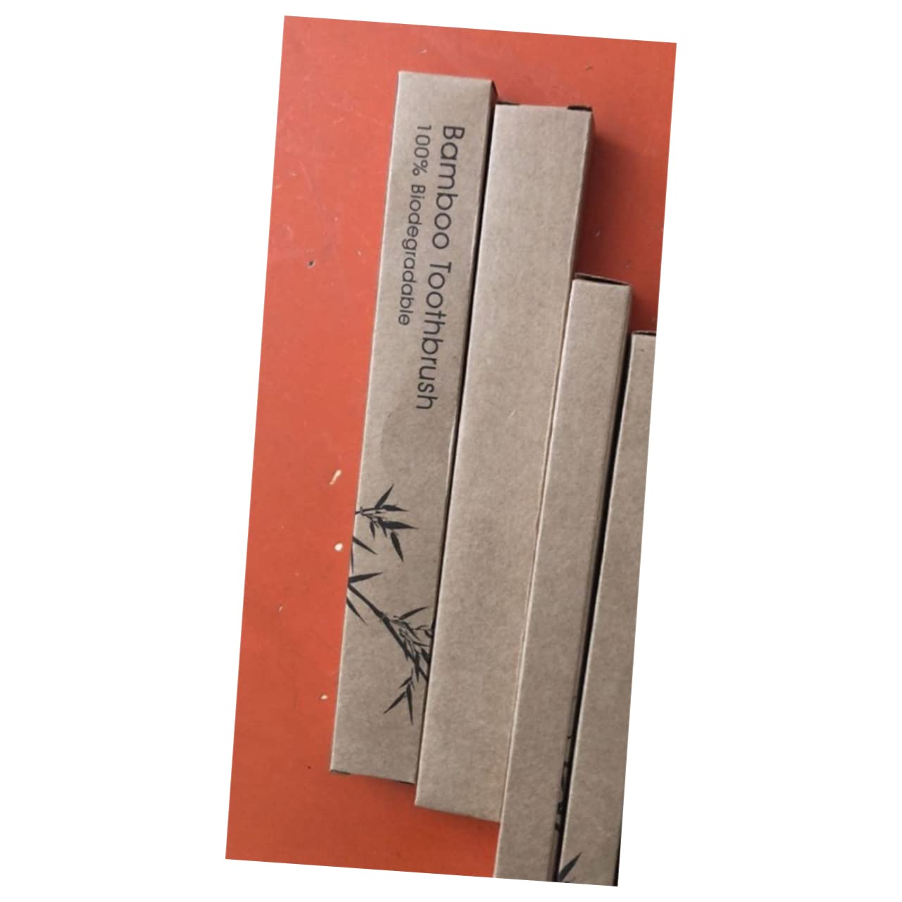 FRCOLOR 3 Set Spazzolino Viaggio Adulti Sensibile Eco Chiave Dente Adulto Ultra Morbido Scovolini Per Denti Spazzolini Denti Scovolini Dentali Bambù Arancia 4 Pezzi*3