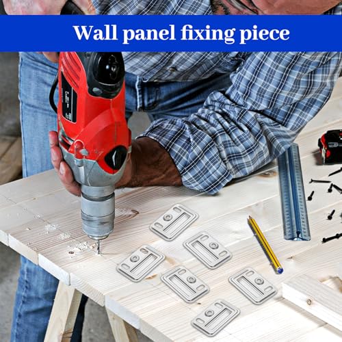 Image of 200 pcs Stainless Steel Z-Clips (1.73 inch /44mmx1.22 /31mm) - Wall Panel Fixing Piece, Clamp for Integrated Wall Panels, Heavy Duty Walls Panel Buckle for Toilet Seats & Furniture Mounting