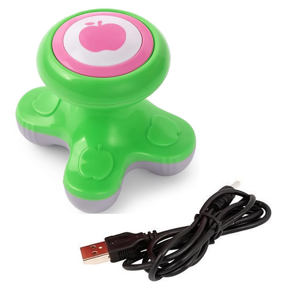 Shrlok Mini Electric Body Massager, USB Powered & 3 AAA Battery Support,Hand Massager for Full Body Pain Relief | Lightweight & Portable