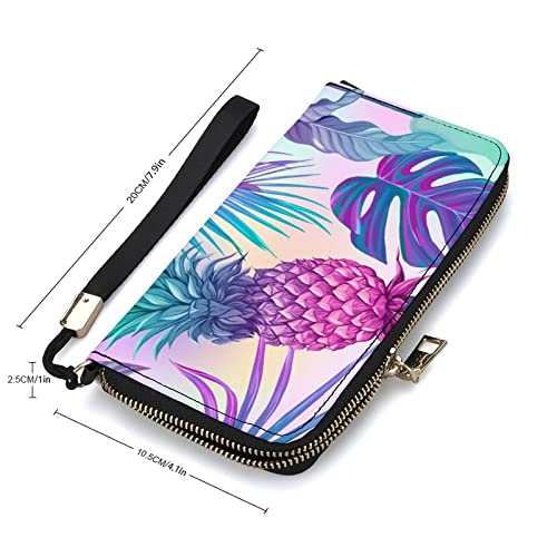 Soft PU Leather Clutch Long Bifold Wallet, Coin Purse Credit Pass Case, Unisex Durable Card-Holder Slim Billfold Money Storage2