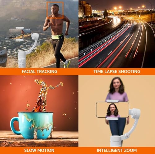 Image of M1 Foldable Mobile Gimbal Stabilizer for Smartphones | 3-Axis Handheld Phone Stabilizer with Face Tracking, Rechargeable Battery & Tripod for Vlogging, Video Shooting & Live Streaming