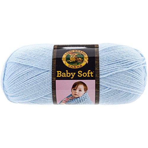 Lion Brand Yarn MPN-920-105 Lion Brand Baby Soft Little Boy Blue 920-105 (6-Skeins - Same Dye Lot) Dk Light Worsted #3 Acrylic Yarn thumb #1