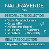 Naturaverde | Kids - Warner Bros Batman, zestaw do czyszczenia jamy ustnej dla dzieci, pasta do zębów waniliowa 25 ml i szczoteczka do zębów miękkie włosie, pasta do zębów Batman