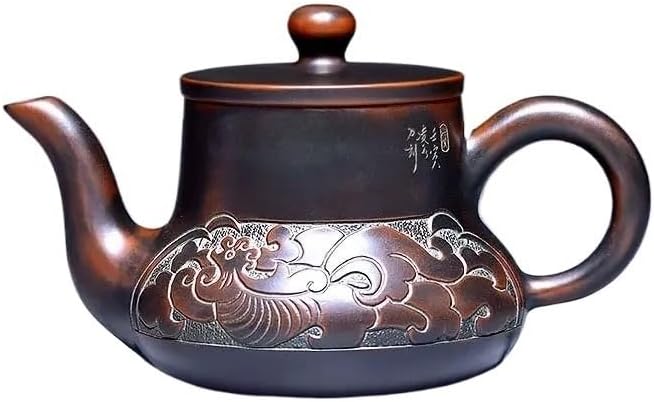 Tea Kettle Pot Purple Sand Filter,Convenient Travel Tea Set,Household Tea Set Accessories,Chinese Tea Ceremony Supplies,Loose Tea 180ml for Infuser