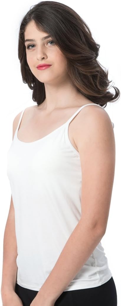 Ibeauti Womens Camisoles Tops with Built in Padded Bra Basic Breathable Tank Top - Image 5