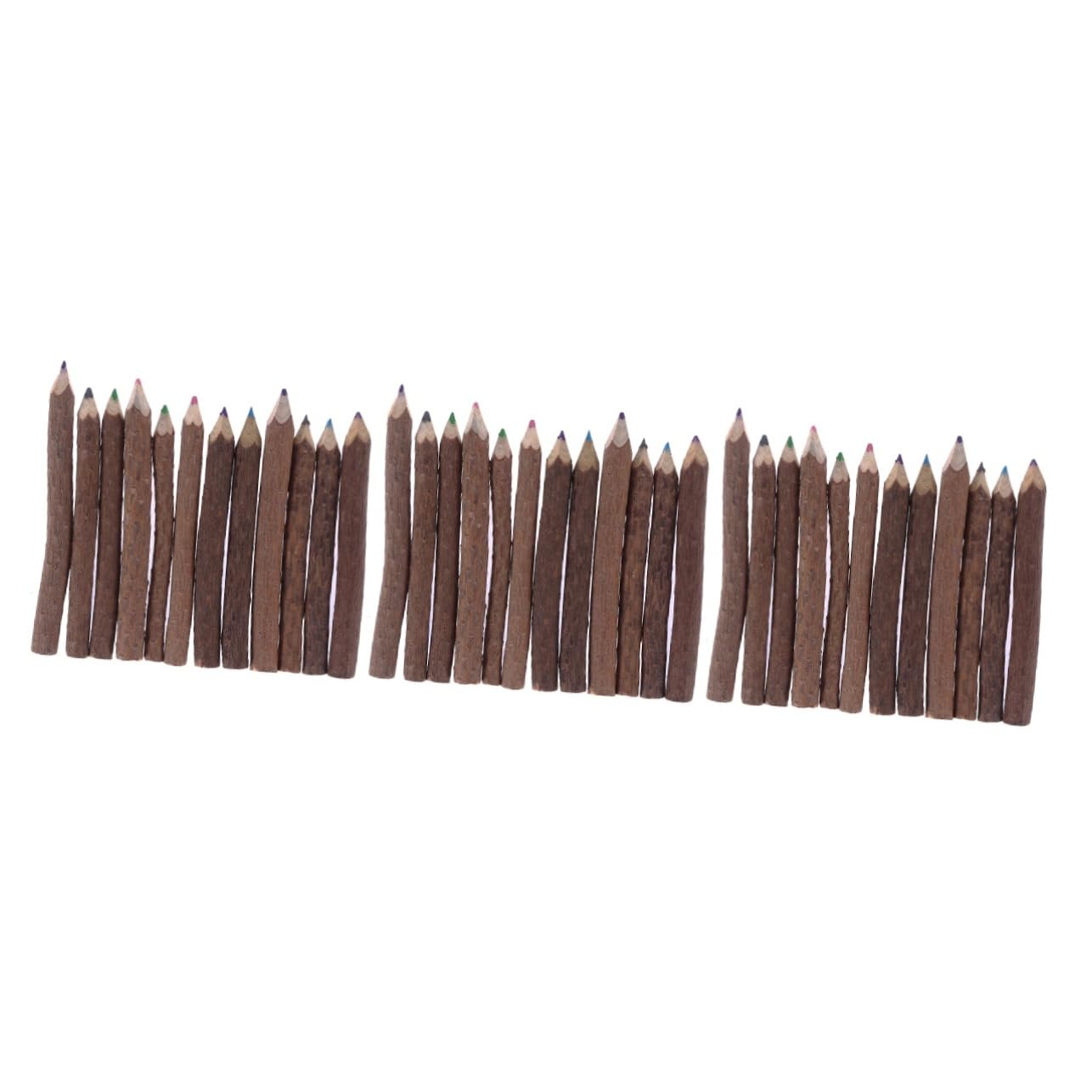 LALAFINA 24pezzi Matite Colorate Di Ramo Per Disegno Artistico Matite Di Bark Per Creatività e Attività All Aperto Per Insegnanti