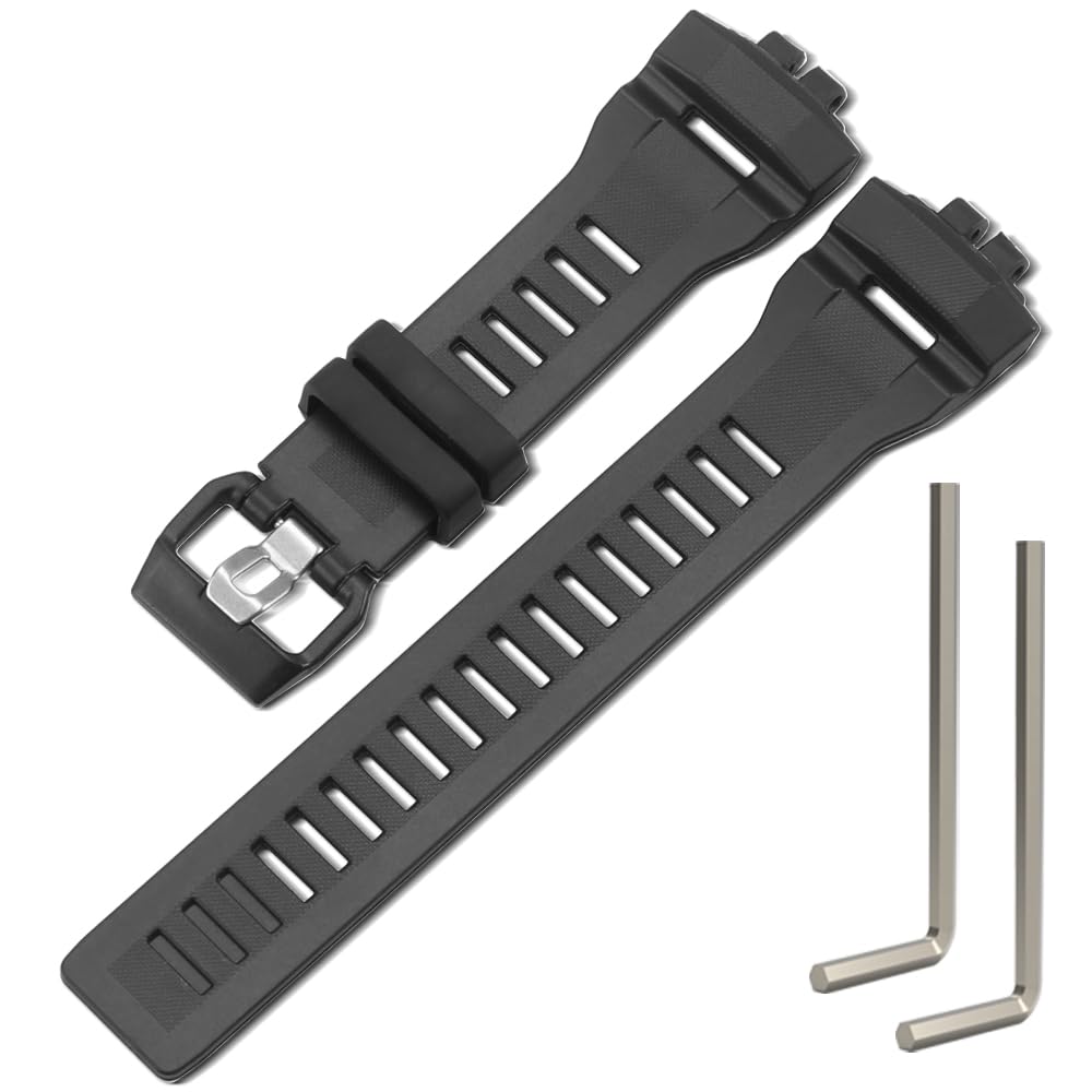 Correa de reloj impermeable compatible con Casio GBD200 Square de alta resina 7