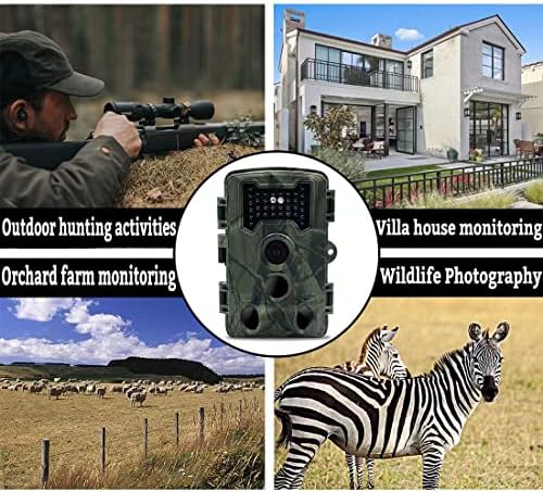 36MP 1080P Wildlife Camera Trail Camera with High Sensitivity Infrared Night Vision 0.2S Motion Activated, IP66 Waterproof Outdoor Nature Wildlife Scouting