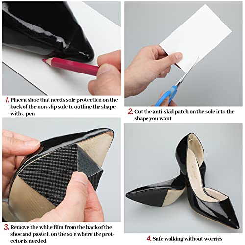 10 Piezas Protectores Antideslizantes para Suelas de Zapatos miniatura 6