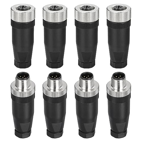 Conector M12 Aviation 5 Pines Male & Female 4 Unidades miniatura 1