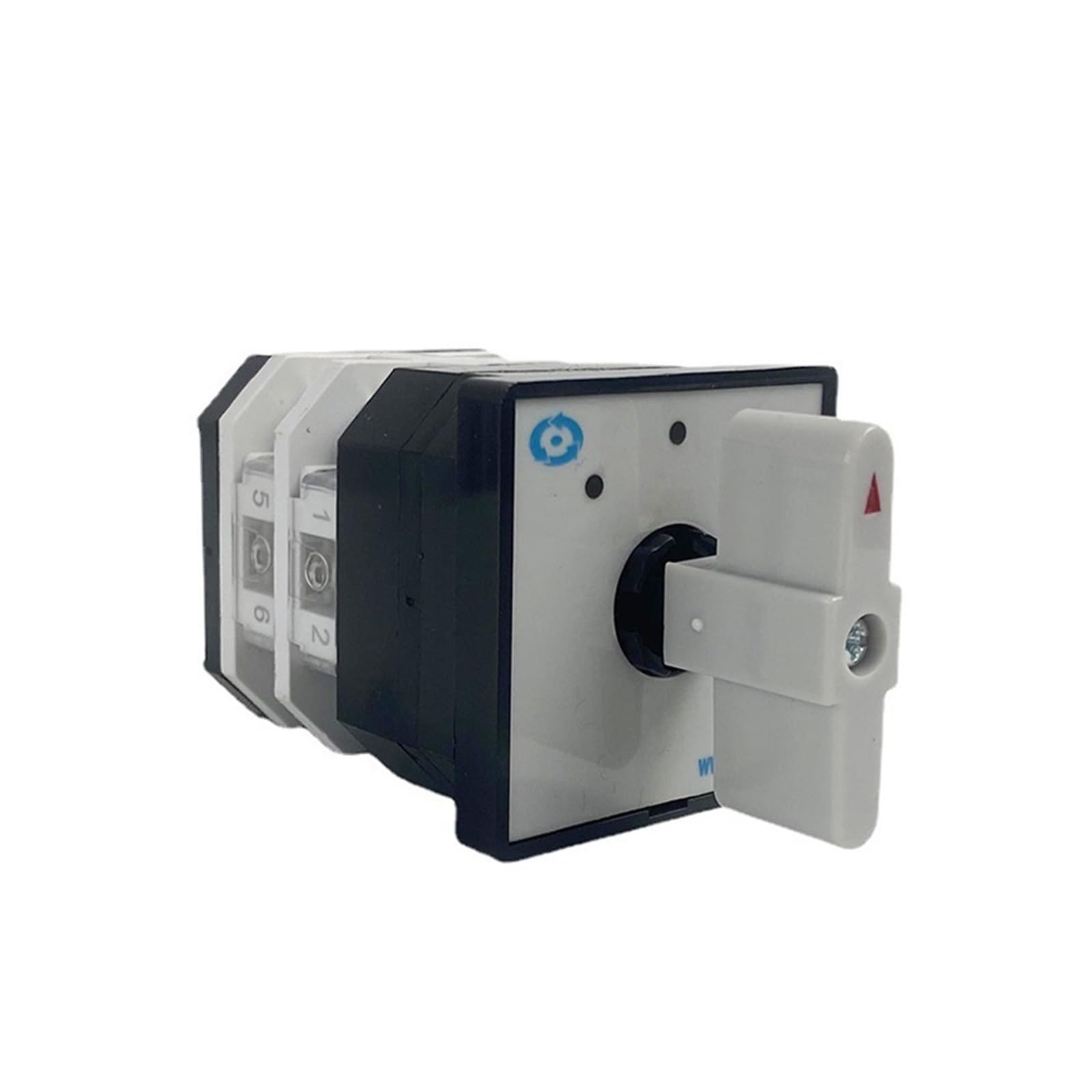 WQGQPXOB LW12-16/2 Control Circuit 3 Position Rotary Switch On-Off-on 2 Poles 16A Silver Contact Universal Gear Cam Change-Over Selector