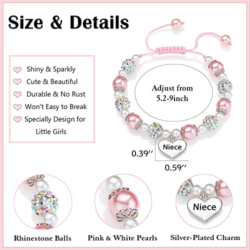 Ungent Them Niece Gifts From Auntie Aunt, Niece Charm Bracelets For Girls, Christmas Birthday Valentine's Day Graduation Gifts For Girls Niece #TOP2