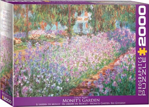 Rompecabezas EuroGraphics, Monet's Garden, 2000 piezas, de Claude Monet miniatura 1