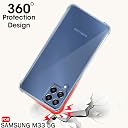 TheGiftKart Shockproof Ultra-Hybrid Back Cover Case for Samsung Galaxy M33 5G | 360 Degree Protection | Crystal Clear Hard Transparent Back Cover Case for Samsung M33 5G (PC & TPU, Transparent Bumper) gallery image
