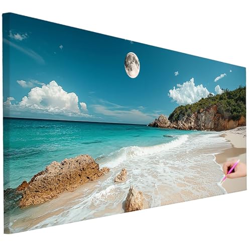 Diamond Painting Adulte Grand Format 100x40cm DIY Tableau Perle Diamant M-25