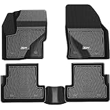 3W Floor Mats Compatible for Lincoln MKC 2015-2022, TPE All Weather Floor Liner Custom Fit 1st and 2