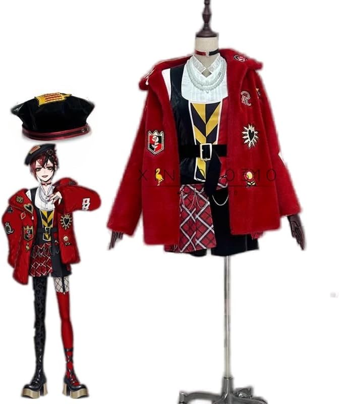 XINQPJSKL] ツイステ 夢の反逆者 リドル 衣装 コスプレ衣装+ウィッグ