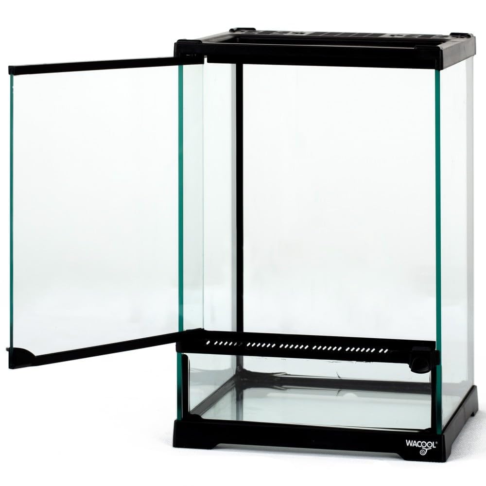 Repti-Zoo Terrario 21 x 21 x 30 cm – Terrario in vetro per rettili, anfibi, aracnidi e insetti