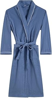 [Jomoku] バスローブ タオル生地 綿100% メンズ レディース 部屋着 ガウン ルームウェア 優しい肌触り 男女兼用 ホテル お風呂上り 吸水 速乾 保温 腰ベルト付き バス用品 春夏秋冬