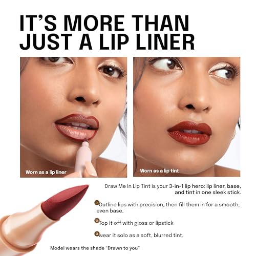 Image of DIAM BEAUTY Draw Me In Lip Marker | Long-Lasting Lip Stain Marker with Precision Tip | Lip Liner & Stain in One | Calligraphy-Style Lip Marker - Master Stroke