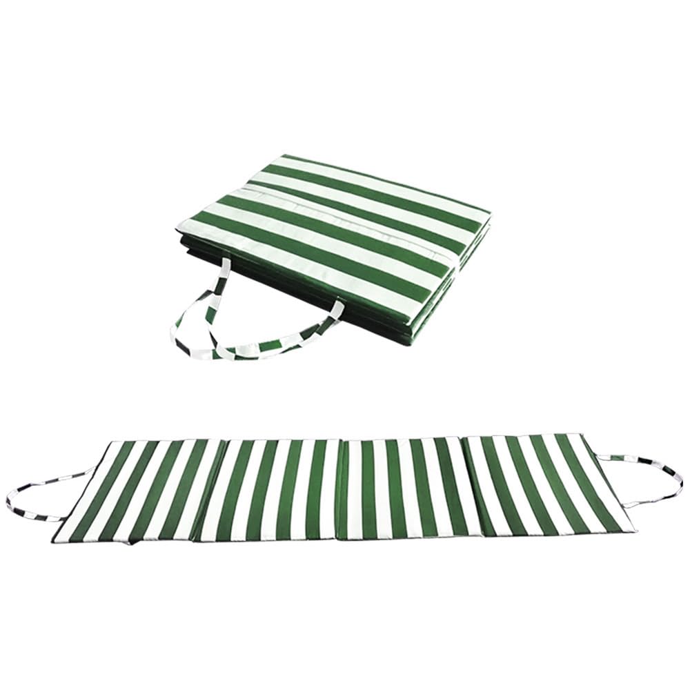 Virsus Stuoia Pieghevole da Spiaggia 488, misura 50x160 cm, Cuscino Materassino, Imbottitura in schiuma morbida, Lettino con Manici per Mare, Campeggio, Picnic, Giardino