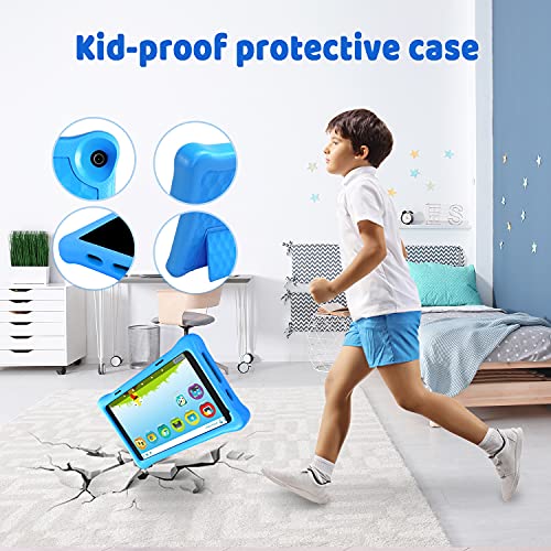 HAPPYBE Kindertablet, 8 inch Android 11 tablet voor kinderen, HD-display, 2 GB RAM 32 GB ROM, Quad Core, vooraf… - Image 6
