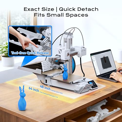 Chitu Systems PlateCycler C1M voor Bambu Lab A1 Mini 3D-printer, automatische plaatwisseling, systeem met meerdere platen, handsfree batchprinten, eenvoudige accessoires en upgrade voor 3D-printers - Afbeelding 6