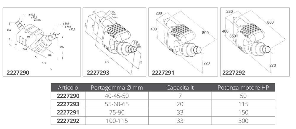 WATERLOCK 7L D40/45/50MM - 50CV