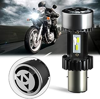 TECTICO S2 Ba20d LED Headlight Bulbs 12V 30W 3200LM +400% Super Brighter 6000K Xenon White High/Low Beam for Motorcycle Motorbike, 1 Lamp