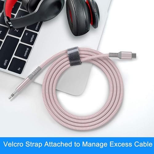 Elebase for iPhone 17 Air Aux Cable 4FT,USB C to 3.5MM Jack Auxiliary Cord - 3