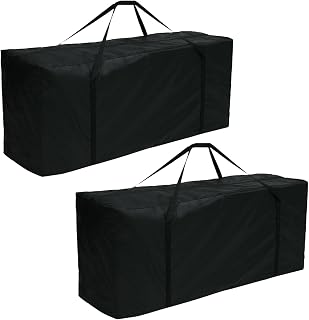 Outdoor Patio Cushion Storage Bags 68Inch Waterproof Extra Large Patio Furniture Cover Cushion Storage Bag with Handle and Zipper
