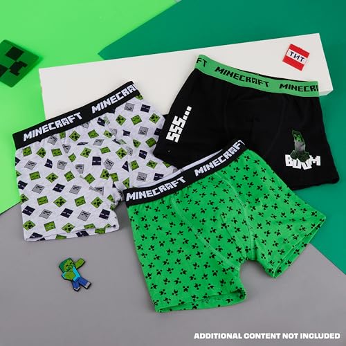Minecraft Boys Boxer Shorts - Pack of 3 Boys Underwear - Gifts2