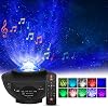Qxmcov Led-sterrenhemel projector, nachtlampje met afstandsbediening, ingebouwde muziekspeler en bluetooth, kerstprojectielamp voor kinderen, baby, kerstcadeau, feest