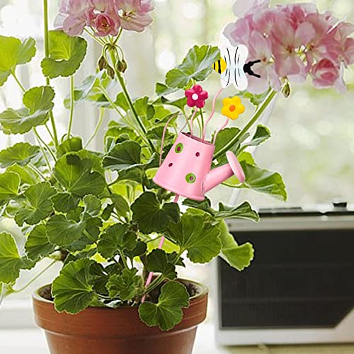 Weilaikeqi Flower Pot Pick, Metal Plant Sticks, Cartoon Garden Windmill Miniature, Yard Metal Flowers Sticks, Garden Stake For Gardening Orchards Bonsai, Pink #TOP1