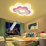 Aplicaciones amplias - Gracias a la última tecnología LED, la calidad de esta iluminación de techo led en la nube es extremadamente buena y se ve elegante, la lampara techo moderna adecuada para la instalación en la habitación de los niños, la habitación del bebé, el jardín de infantes, la habitación de los niños y las niñas, la habitación de la princesa, el dormitorio, estudio, oficina, hotel, etc