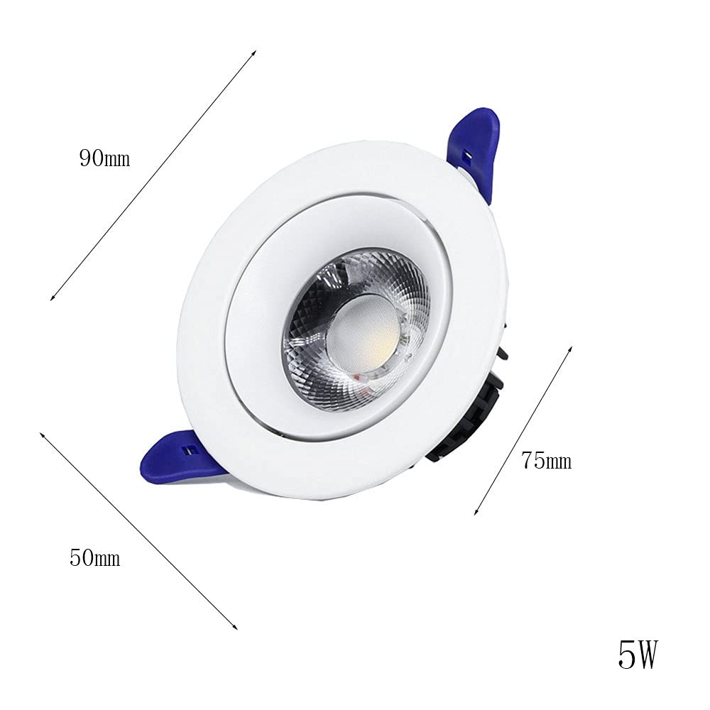Zestaw 9 żarówek LED do zabudowy z grubego aluminium o wysokiej jasności z oświetleniem łodzi do wyboru pomiędzy 3 W, 5 W, 10 W.