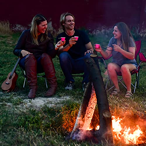 Red Cup Living 2 Oz. Shooter Cup | Party Cups, Mini Pink Shot Cups | Strong & Sturdy | Reusable And Small Size Perfect For Party, Bbq, Outing & Easy To Carry | Bpa Free #TOP4