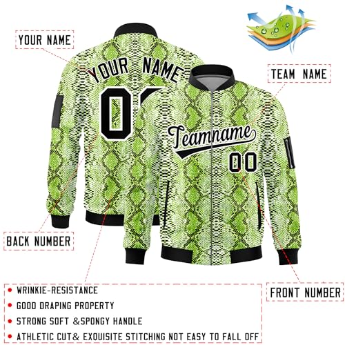 Custom Men Jacket Personalized Stitched Your Name Number Logo Fashion Letterman Bomber Jackets Lightweight Coat2