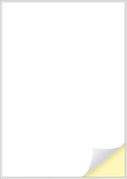 1 Label per Sheet, 25 A4 Sheets, Printable White Sticker Paper Labels for Laser/Inkjet Printers Made in Europe - Sticker Size A4 297 x 210 mm