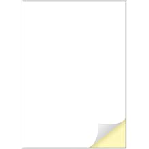 1 Label per Sheet, 25 A4 Sheets, Printable White Sticker Paper Labels for Laser/Inkjet Printers Made in Europe - Sticker Size A4 297 x 210 mm