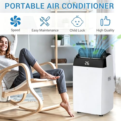 GarveeHome Portable Air Conditioner 12000 BTU, 3-in-1 AC Unit with Cool, Fan, Dehumidifier for Rooms Up to 550 Sq.ft, Ultra Quiet 48dB Portable AC with Window Kit, Remote, 24H Timer, Self-Evaporation by GarveeHome - Image 4